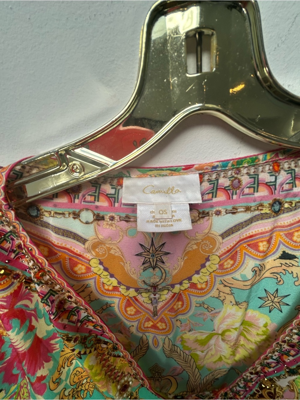 Camilla Multicolor Floral Paisley V-Neck Tunic - Picture 5 of 7